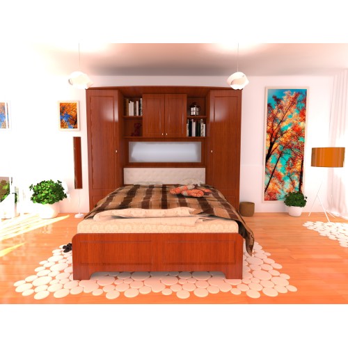 Dormitor Madrid MDF Cedru Spectral Mobila imagine noua elgreco.ro