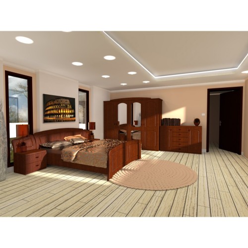 Dormitor Roma cu pat 160×200 cm Spectral Mobila imagine noua elgreco.ro