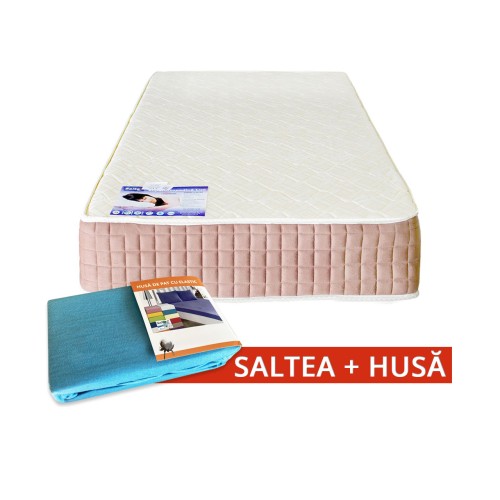Set Saltea SuperOrtopedica Lux Saltex 900x1900 + Husa cu elastic
