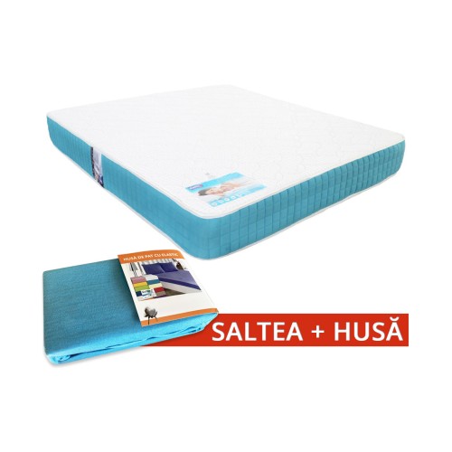 Set Saltea Latex Saltex 1600x2000 + Husa cu elastic