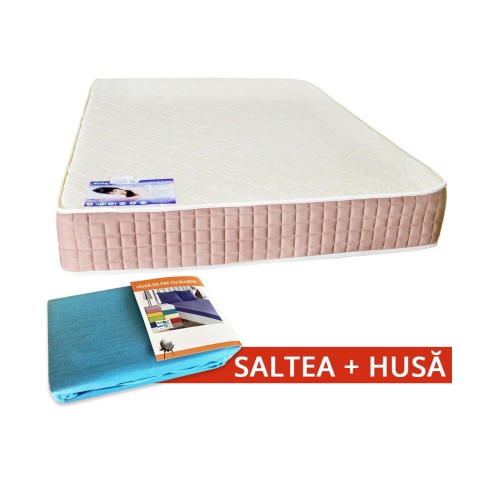 Poza Set Saltea SuperOrtopedica Lux Saltex 1400x1900 + Husa cu elastic