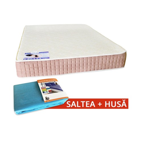 Set Saltea SuperOrtopedica Lux Saltex 1600x1900 + Husa cu elastic