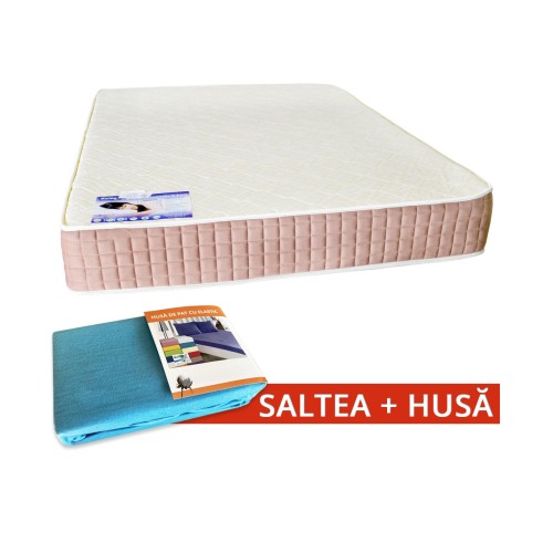 Set Saltea SuperOrtopedica Lux Saltex 1600x2000 + Husa cu elastic