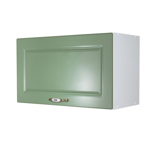 Corp superior 60 cu 1 usa orizontala pentru hota Zebra MDF verde drept