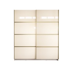 Gold Dulap 1800 Crem cu usi MDF Lucios