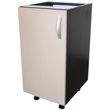 Corp inferior cu 1 usa Zebra, Wenge / Cappuccino, fara blat, 40 x 82 x 50 cm