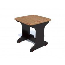 Taburet patrat tapitat wenge