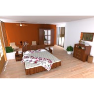 Dormitor Napoli cu pat 160x200 cm Dormitor Napoli cu pat 160x200 cm