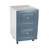 Corp inferior 50 cu 2 sertare metalice greutate Zebra MDF Albastru Corp inferior 50 cu 2 sertare metalice greutate Zebra MDF Albastru