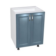 Corp inferior 60 cu 2 usi Zebra MDF Albastru drept Corp inferior 60 cu 2 usi Zebra MDF Albastru drept