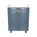 Corp inferior 60 cu 2 usi masca chiuveta Zebra MDF Albastru drept