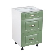 Corp inferior 40 cu 3 sertare metalice greutate Zebra MDF Verde Corp inferior 40 cu 3 sertare metalice greutate Zebra MDF Verde