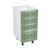 Corp inferior 40 cu 4 sertare Zebra MDF Verde dungi