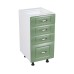 Corp inferior 40 cu 4 sertare Zebra MDF Verde drept