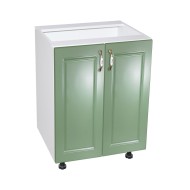 Corp inferior 60 cu 2 usi Zebra MDF Verde drept Corp inferior 60 cu 2 usi Zebra MDF Verde drept