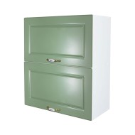 Corp superior 60 cu 2 usi orizontale Zebra MDF verde drept Corp superior 60 cu 2 usi orizontale Zebra MDF verde drept