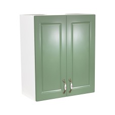 Corp superior 60 cu 2 usi cu scurgator de vase Zebra MDF verde drept