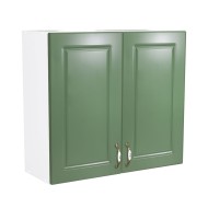 Corp superior 80 cu 2 usi cu scurgator de vase Zebra MDF verde drept Corp superior 80 cu 2 usi cu scurgator de vase Zebra MDF verde drept