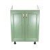 Corp inferior 60 cu 2 usi masca chiuveta Zebra MDF Verde drept