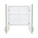 Corp superior 60 cu 2 usi pentru hota telescopica Zebra MDF verde